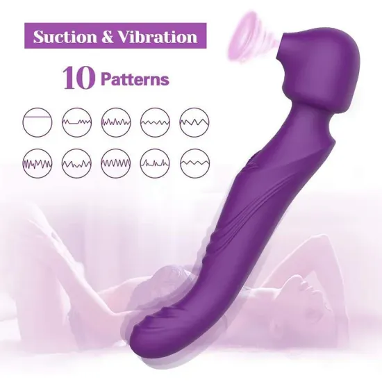 Clitoral Sucking Vibrator G Spot Stimulation with 10 Suction & Vibration Patterns
