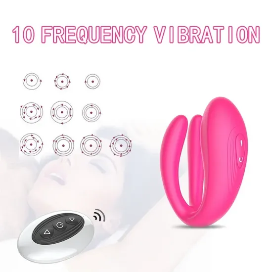 Pearlsvibe Couple Vibrator Triple Vagina Stimulator With Wireless Remote Control