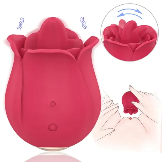 Pearlsvibe Rose Tongue Vibrator - Clitoral Stimulation 2.0