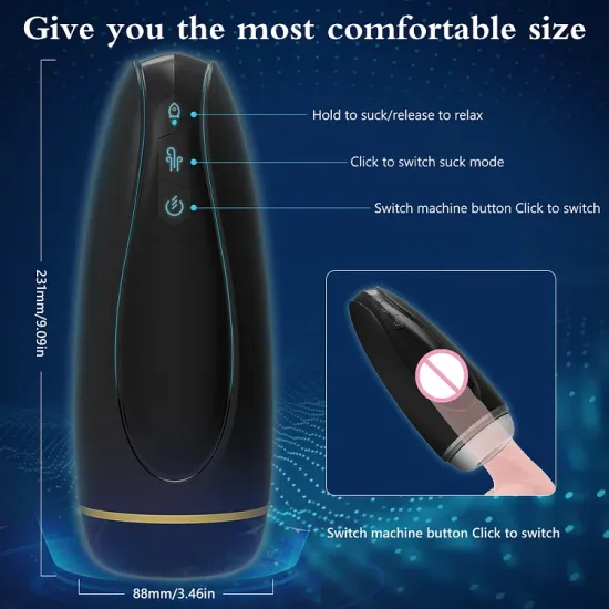 Pearlsvibe Full Automatic Aircraft Cup Male Masturbator Electric Penis Exerciser