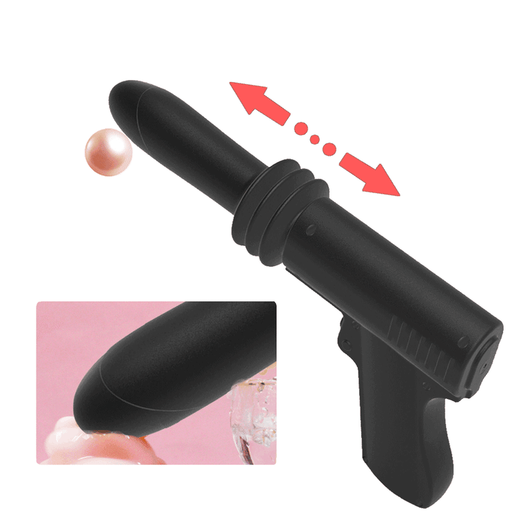 Pearlsvibe Pistol - Woman Telescopic Vibrator Men G Spot Anal Pussy Gun Dildo Toy