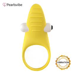 Pearlsvibe Banana Skin Vibrating Cock Ring Sex Toy For Couples