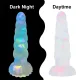 Pearlsvube Luminous Anal Plug With Sucker Multi Color Silicone Butt Sex Toys For Women