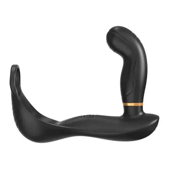 7 Vibrating & Pulsating Balls Teasing Butt Plug with Cock Ring