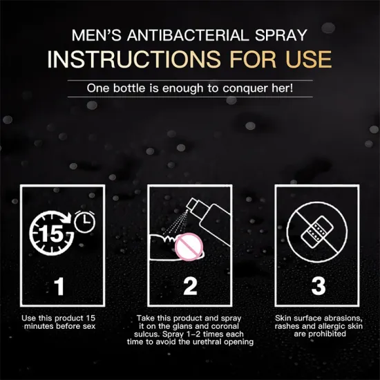 Pearlsvibe F398 Men's Delay Spray For External Use