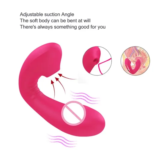Female Masturbation Penis G-spot Vibrator Tongue Licker