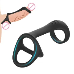 Manufacturer Wholesales Penis Ring, Three Ring Sperm Locking Ring, Delayed Sperm Locking Silicone Sperm Locking Ring