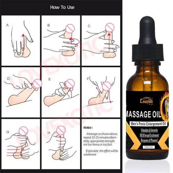 Pearlsvibe Penis Thickening Growth Man Massage Oil
