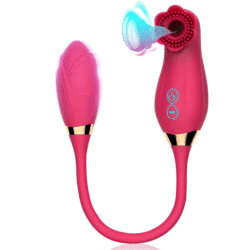 Pearlsvibe  Powerful Rose Vibator Toy for Women Nipple Oral Clitoris  Vacuum Stimulation  Sucker