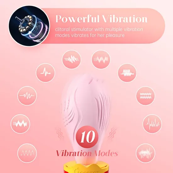 10 Vibration Modes Clitoris Stimulator Portable G-spot Vibrator