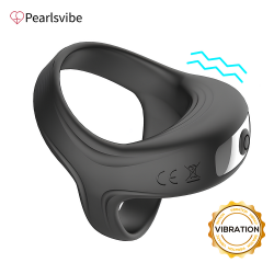 Pearlsvibe 10 Speeds Male Penis Vibrating Cock Ring Vibrator Sex Toys For Men