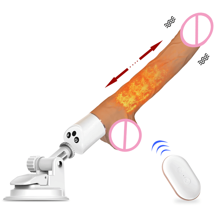 Pearlsvibe Scimitar  Automatic Telescopic Vibration Gun Simulation Mastic  Female Masturbation