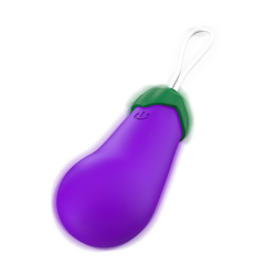 Pearlsvibe Wireless Eggplant Bullet Vibrator Love Eggs with 10 Vibration Modes