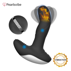 Pearlsvibe Dual Motors Vibrating Anal Vibrator for Men with Remote Control Heating Butt Plug Prostate Massager Stimulator