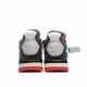 Air Jordan AJ4 RetroCream Cicada Wing Black Gray Red