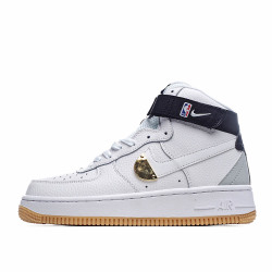 Nike Air Force 1 High NBA White and Black Sneakers