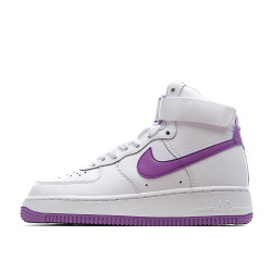Nike Air Force 1 High '07 White and Purple High Top