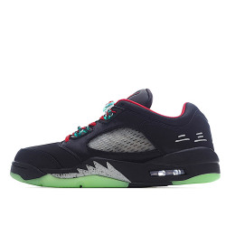 Clot Air Jordan Retro 5 Black Red Green Basketball Shoes