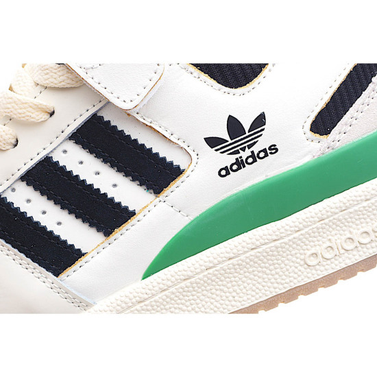 Adidas Forum 84 Low Low Top Beige, Black and Green Sneakers