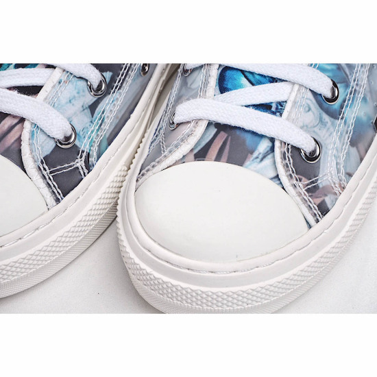 Dior B23 Oblique Slip-on Low Top Sneakers Sheer Print Sneakers