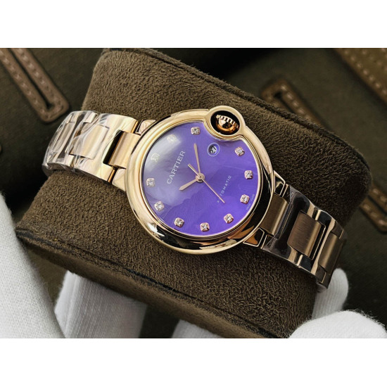 Cartier Blue Balloon Women's Watch Diameter: 33MM