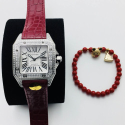 Cartier Santos Couple Watch Diameter: 51MM