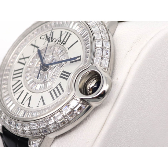 Cartier Blue Balloon Square Diamond Gypsophila Watch Diameter: 42mm