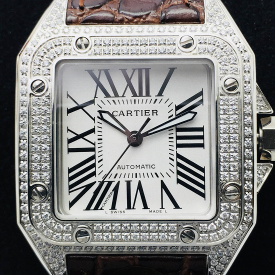 Cartier Santos 100 Couple Watch Size: ETA2824 Diameter: 51MM