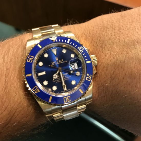 Rolex Submariner 116619LB-97208 Blue dial watch