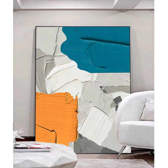 Luxury Oversized Decorative Paintings for Living Room, Affordable Hand-painted Floor Paintings, Special Offer for Modern Minimalist Hallway Wall Art