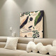 Nordic ins cream style high-end plant creative restaurant decoration painting living room sofa background wall hanging painting