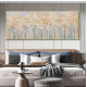 Hand-painted Oil Painting Golden Money Tree Modern Living Room Sofa Background Wall Decorative Painting Bedroom Study Bedside Hanging Painting