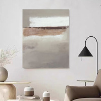Pure hand-painted oil painting wabi-sabi cream style high-end abstract decorative painting living room hanging painting restaurant entrance hall abstract painting wall