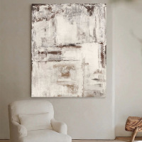 Hand-painted oil painting living room decoration painting abstract minimalist hanging painting wabi-sabi style entrance hall texture painting three-dimensional decorative painting