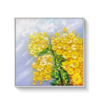 Modern Hand-painted Floral Decorative Oil Painting for Living Room, Foyer, Bedroom, and Dining Area