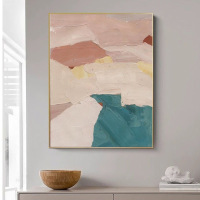 Dafen Oil Painting Village hand-painted color block abstract oil painting hotel home decoration painting living room entrance corridor hanging painting