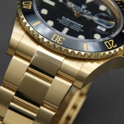 SUBMARINER DATE ROLEX OYSTER, 41 MM, YELLOW GOLD