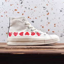 Converse Chuck Taylor All-Star 70 Hi Comme des Garcons Play Multi-Heart White 162972C