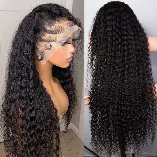 Glueless Wigs Human Hair Pre Plucked Curly Human Hair Wigs Lace Front Wigs Human Hair A784