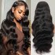  Hair Wigs for Black Glueless Human Women HD Transparent Lace Frontal Wigs Natural Black A5645223