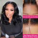 Women HD Transparent Lace Frontal Wigs Natural Black Hair Wigs for Black Glueless Human  A56489