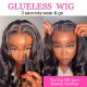Glueless Human Hair Wigs for Black Women HD Transparent Lace Frontal Wigs Natural Black A56987