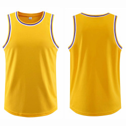 Yellow Summer Men Women Basketball Jersey Men Blank Basketball Uniforms Goal Throw Training Vest Athletic Sports Shirts Customizable