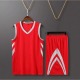 Red Custom Basketball Jersey Set for Men Children Club College Basketball Team Jersey Sets Quick Drying Basketball Uniform Big Size