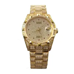 Rolex Datejust Yellow Gold Diamond Dial Iced out 116624 Replica