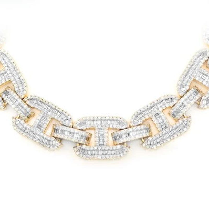 16MM Baguette Mariner Diamond Necklace 