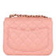 Chanel Mini Square Flap Pink Lambskin Light Gold Hardware