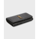 YSL Croc-Embossed Leather Wallet on Chain