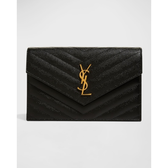 Small YSL Envelope Flap Wallet on Chain