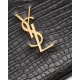 YSL Croc-Embossed Leather Wallet on Chain